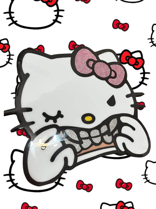 Hk head with grill (pink bow)